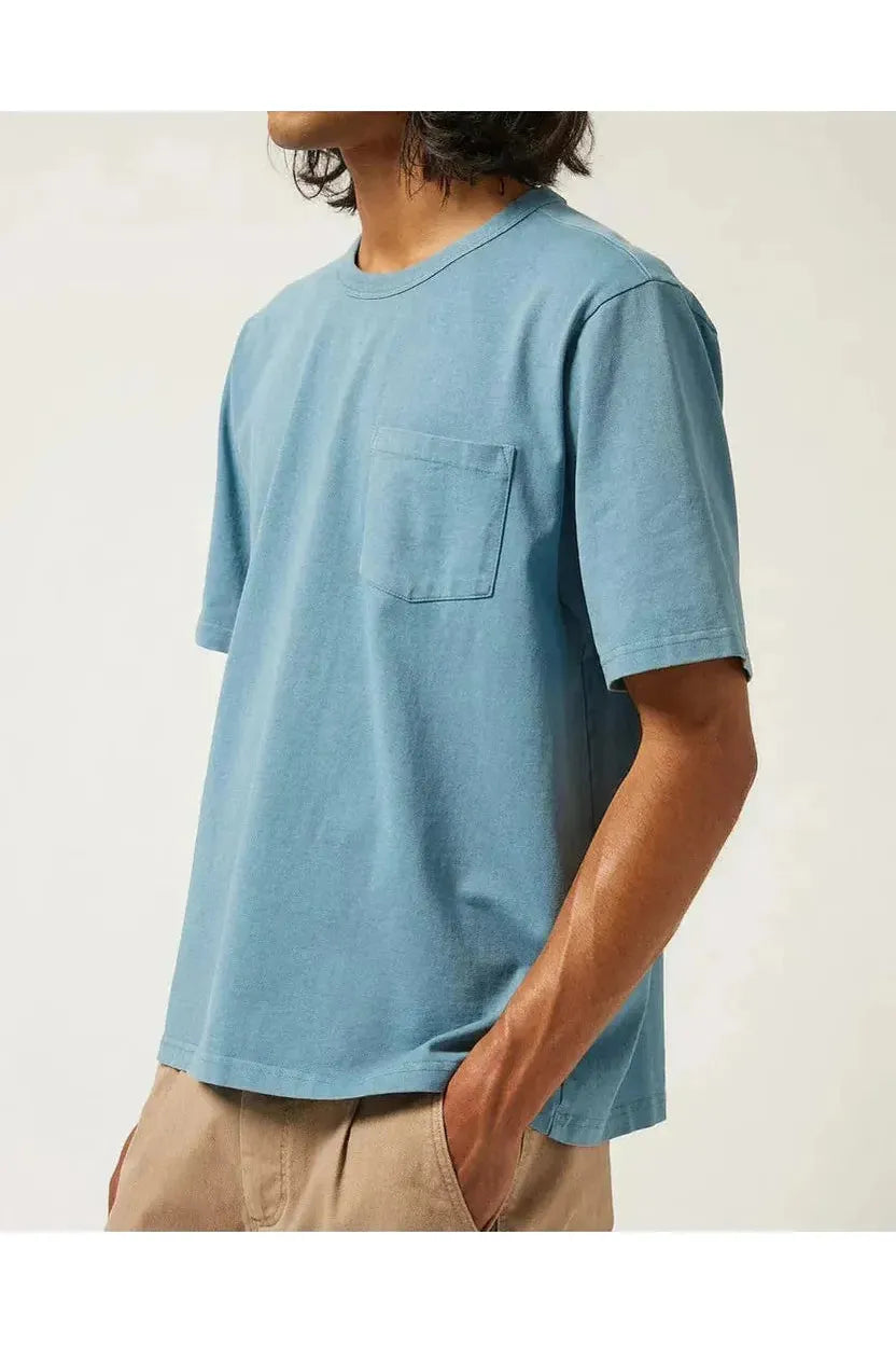 Garment Dyed Tee - Aegean Blue - DUNE + SALT