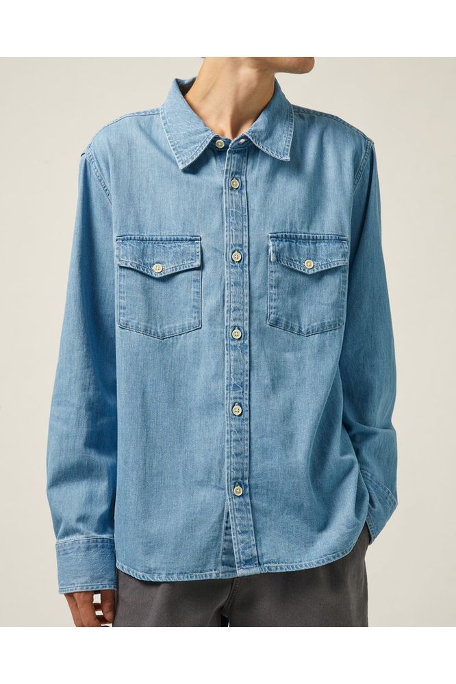 Denim Shirt LS - Light indigo - DUNE + SALT