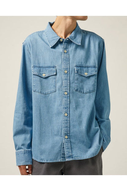 Denim Shirt LS - Light indigo - DUNE + SALT