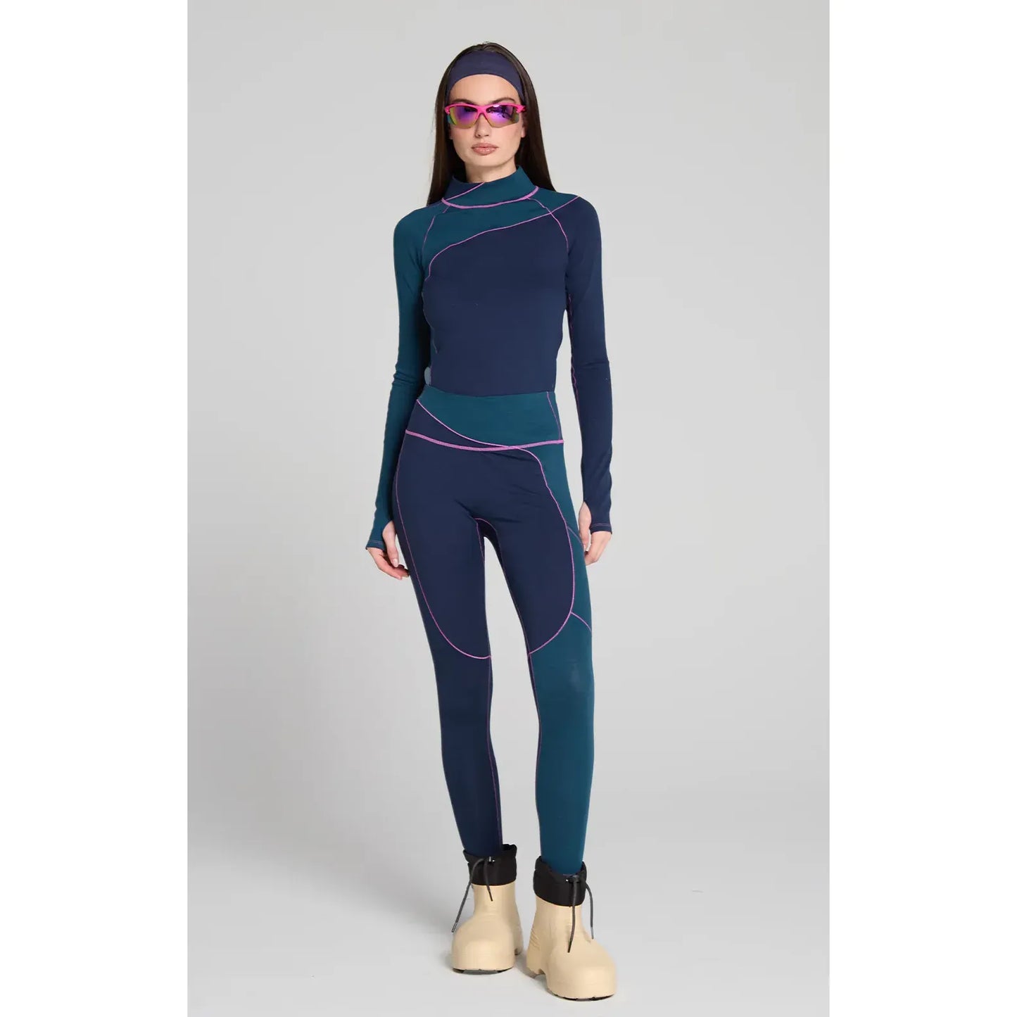 Wool Sculpt Merino Baselayer Legging - Slushi - DUNE + SALT