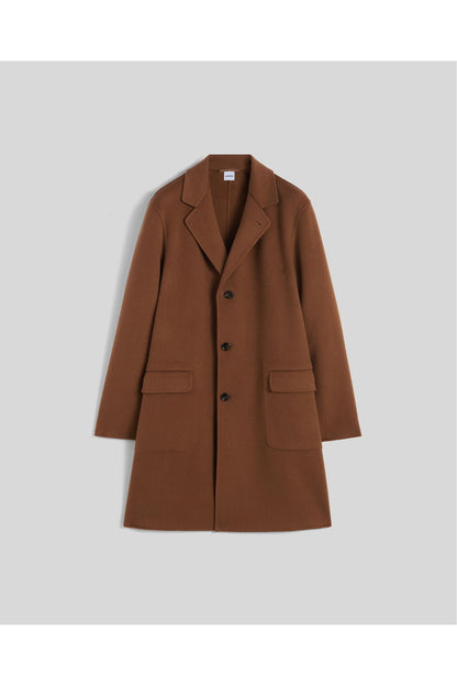 Double Faced Wool Car Coat - Camel - DUNE + SALT