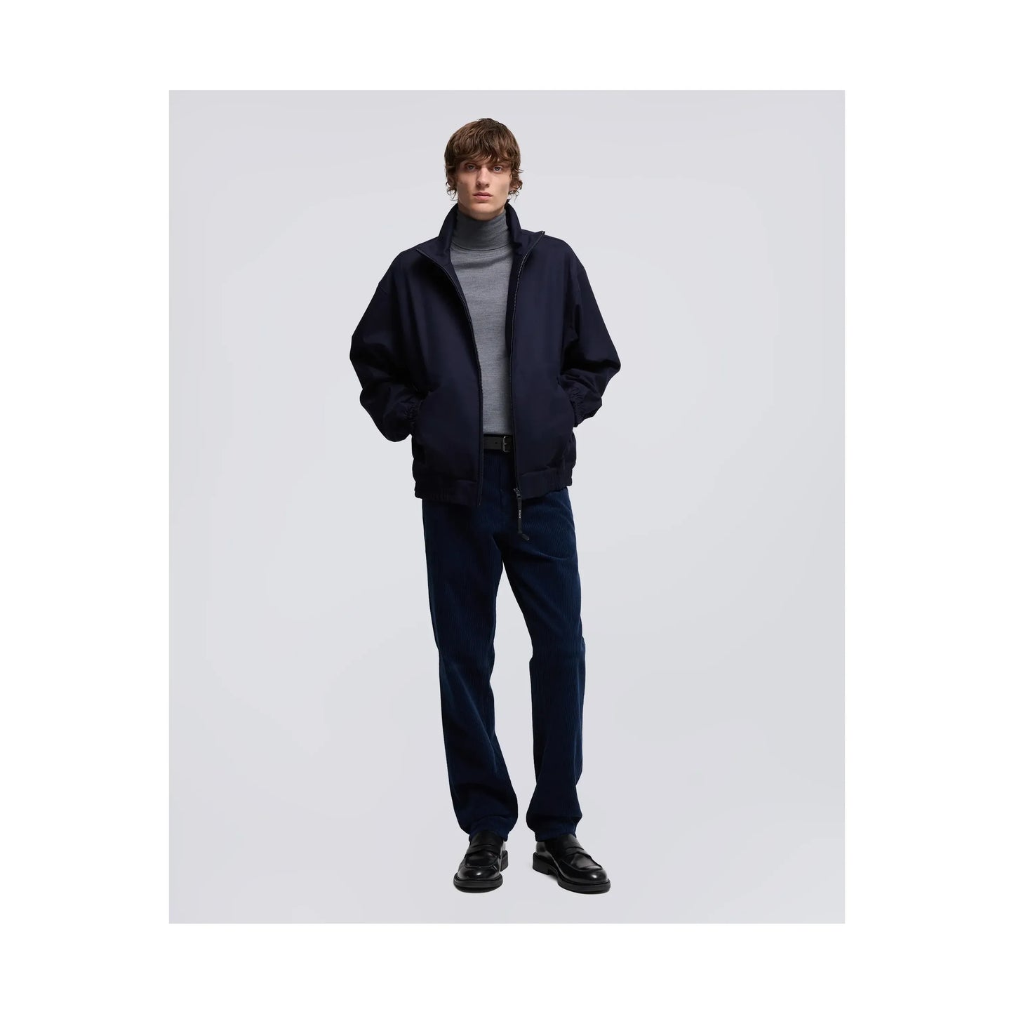Stanton Wool Twill Jacket - Navy - DUNE + SALT