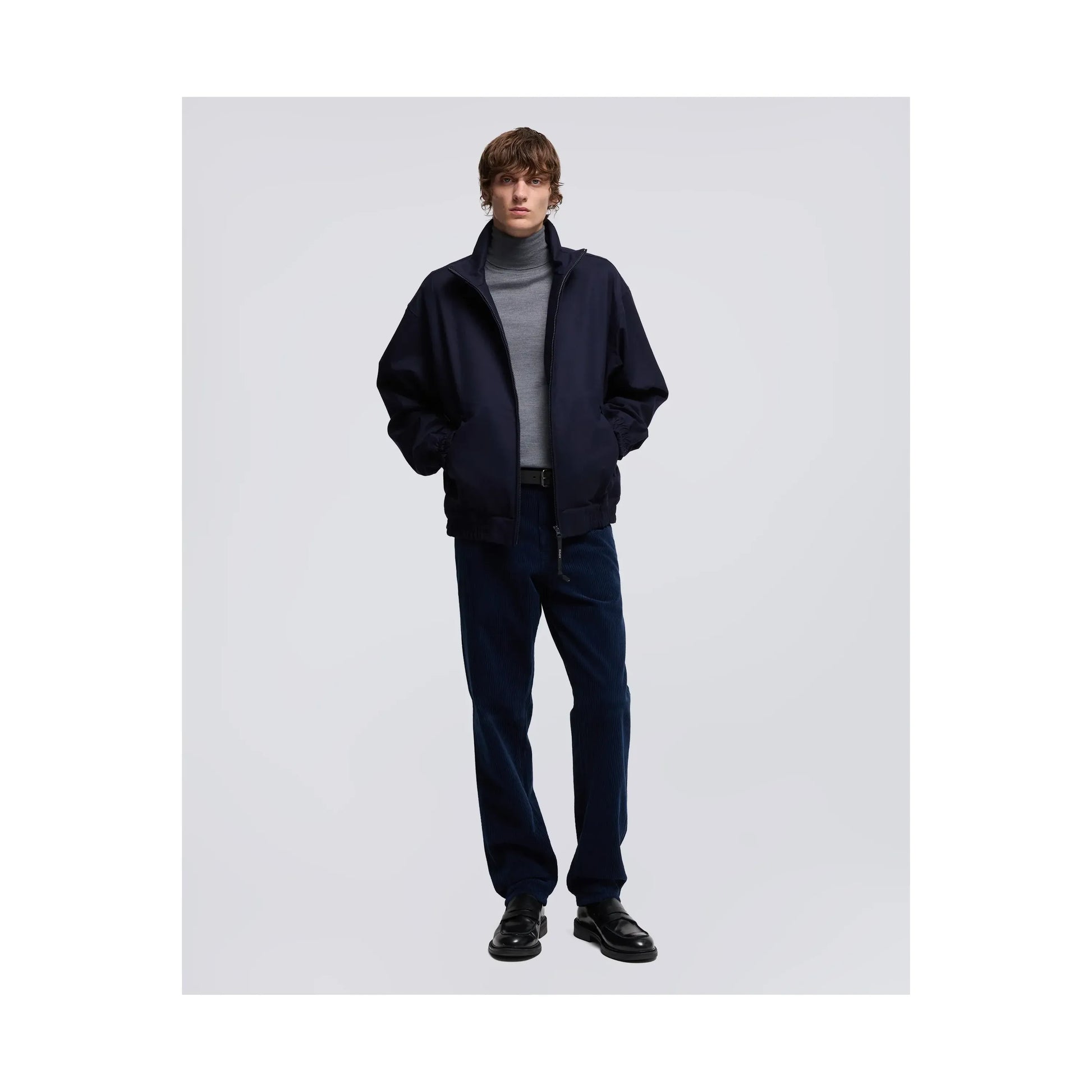 Stanton Wool Twill Jacket - Navy - DUNE + SALT