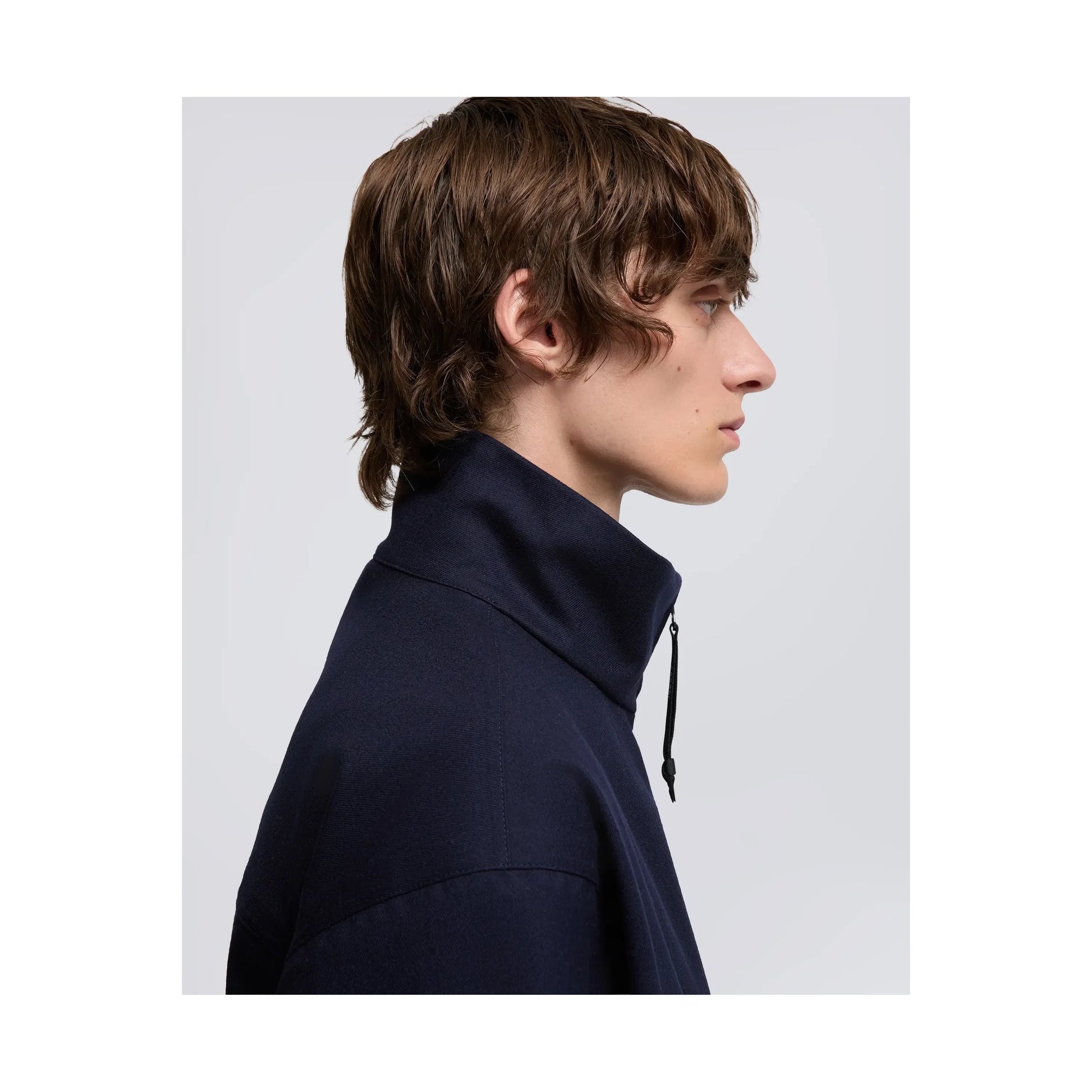 Stanton Wool Twill Jacket - Navy - DUNE + SALT