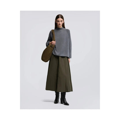 Midi Skirt with Pleats - Verde Green - DUNE + SALT