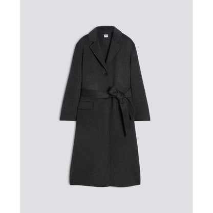 Aspesi Double Wool Coat - Charcoal Dark Slate Gray