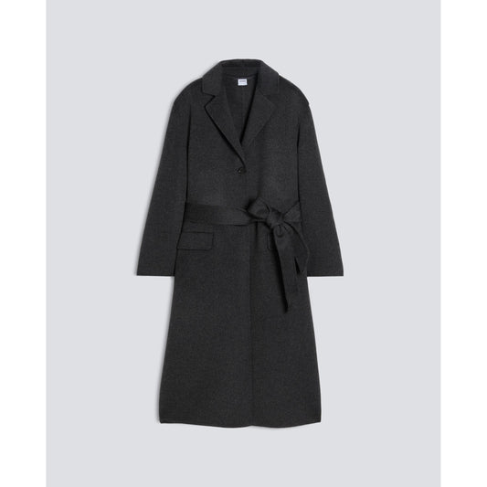 Aspesi Double Wool Coat - Charcoal Dark Slate Gray