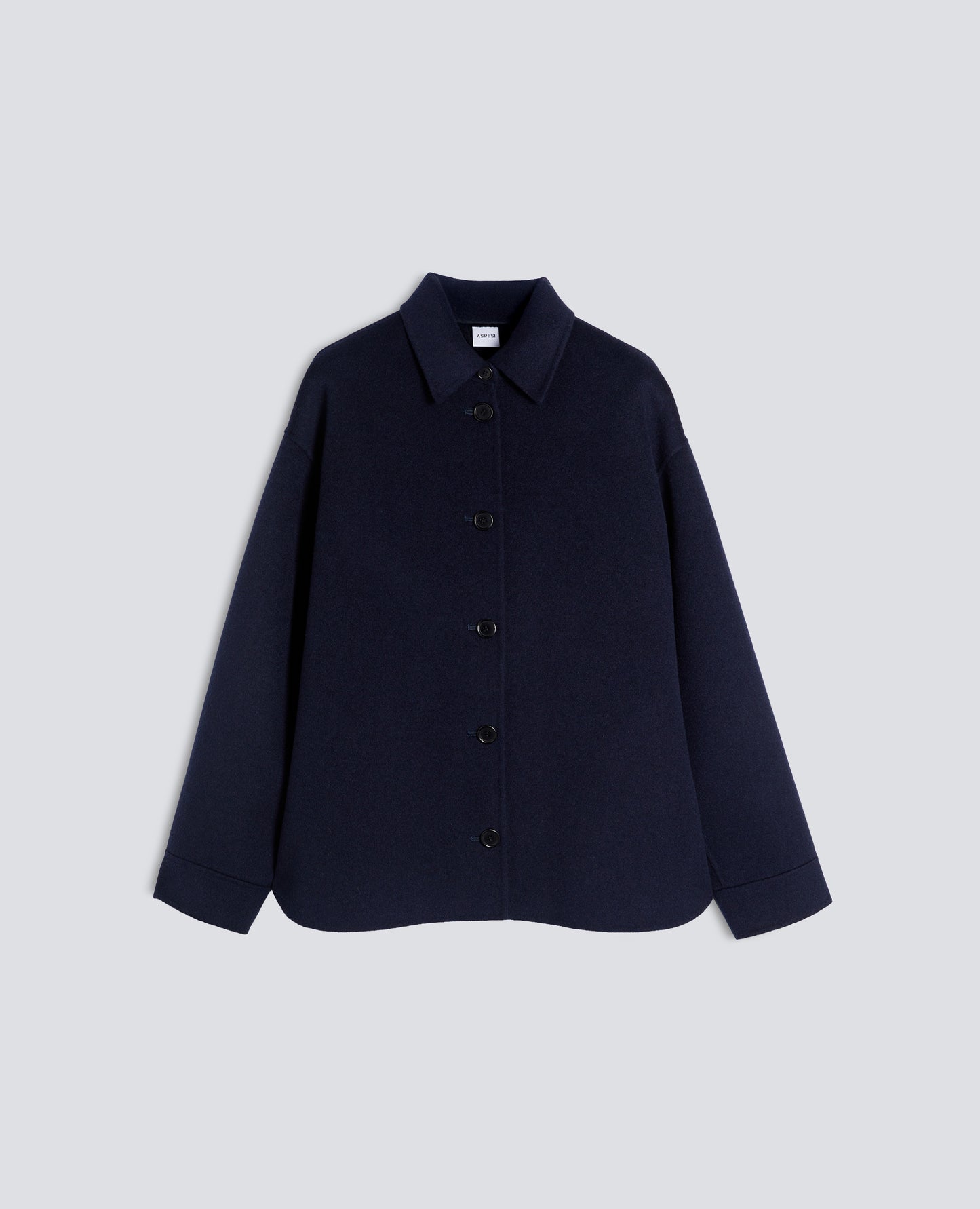 Aspesi Double Wool Jacket - Blue Black