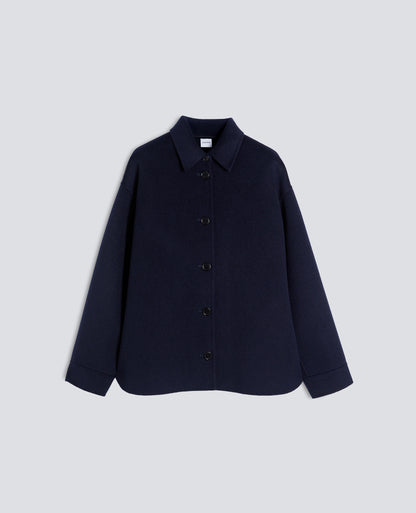 Aspesi Double Wool Jacket - Blue Black