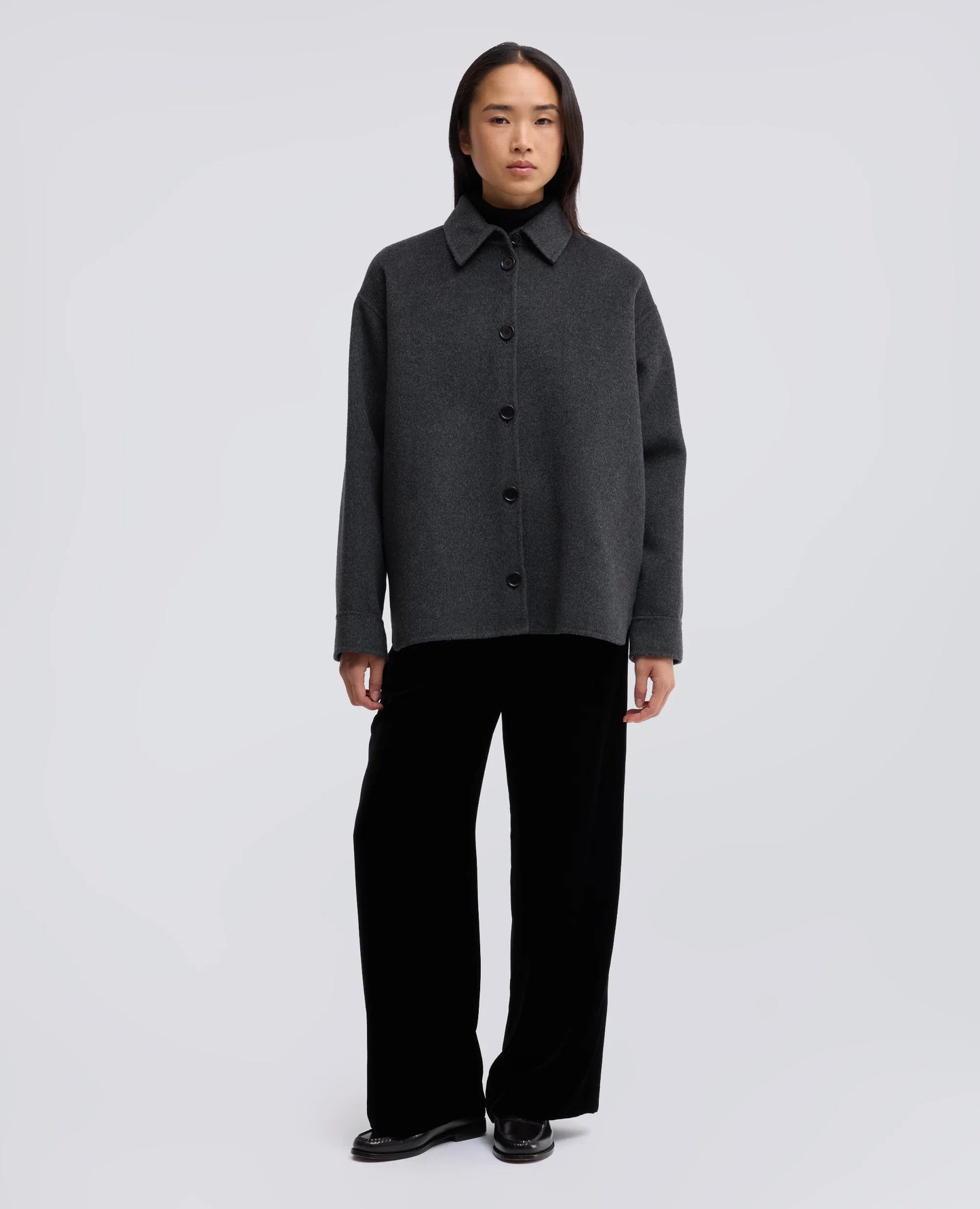 Double Wool Jacket - Blue