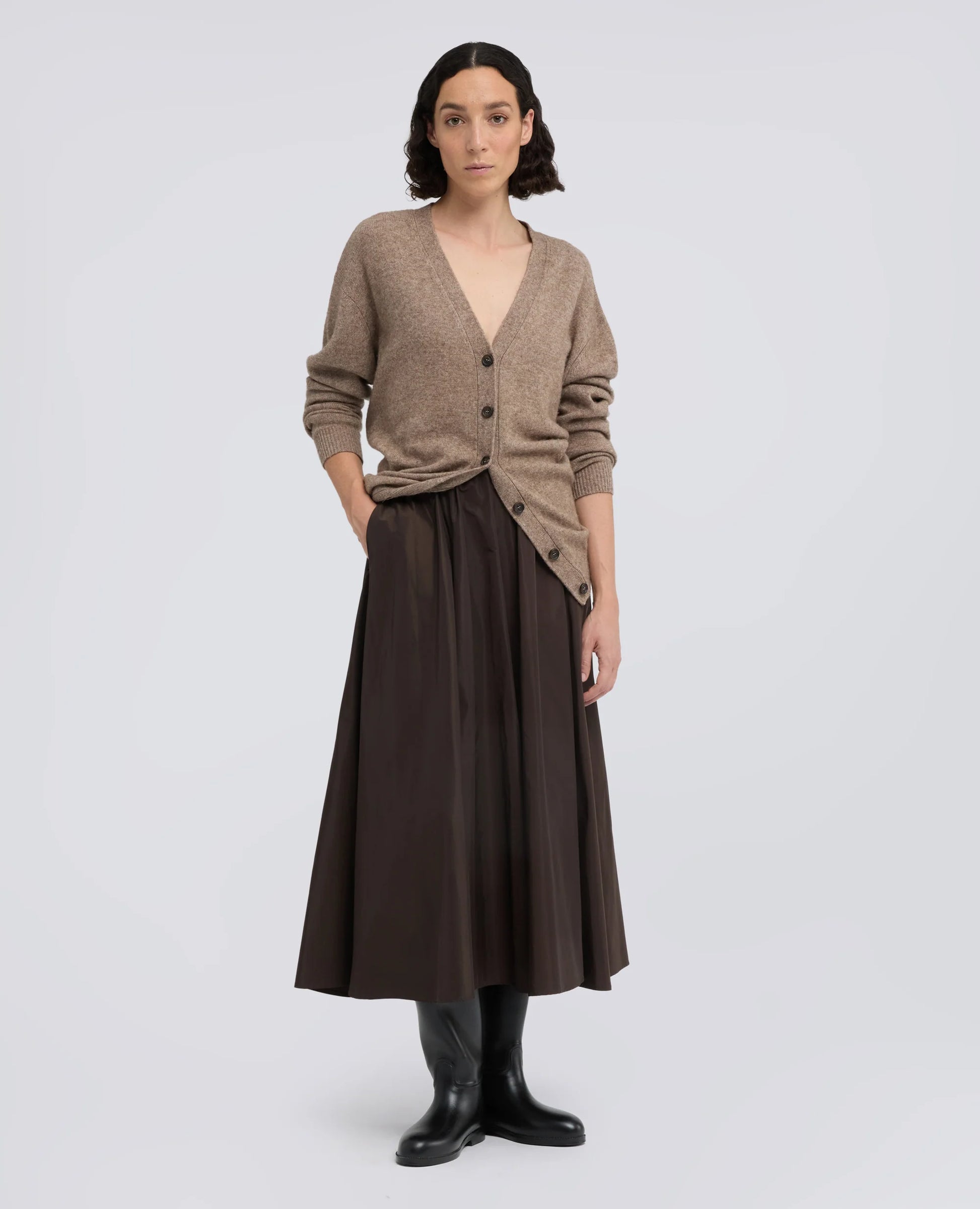 Aspesi Mia Skirt - Brown Dark Slate Gray