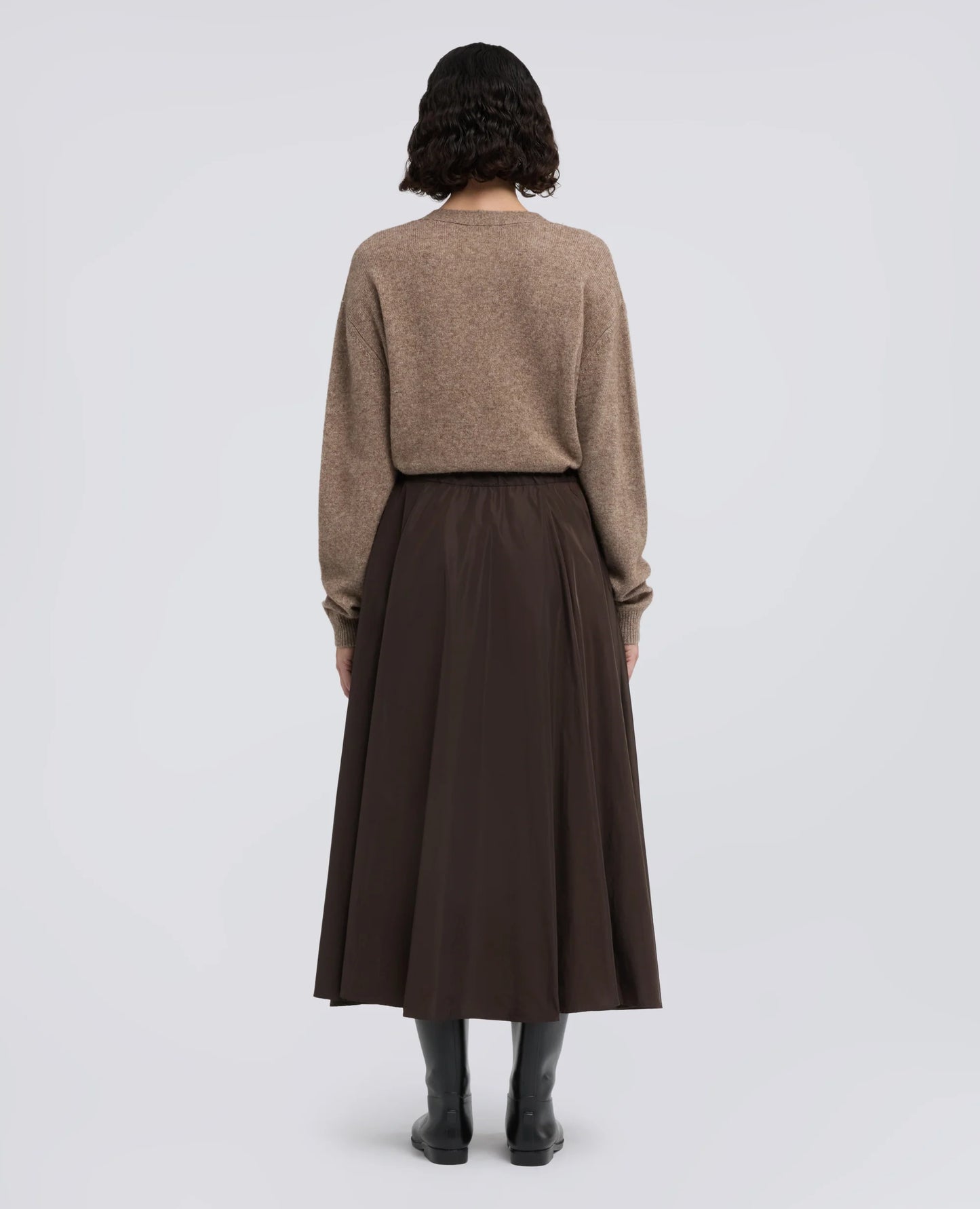 Aspesi Mia Skirt - Brown Dark Slate Gray
