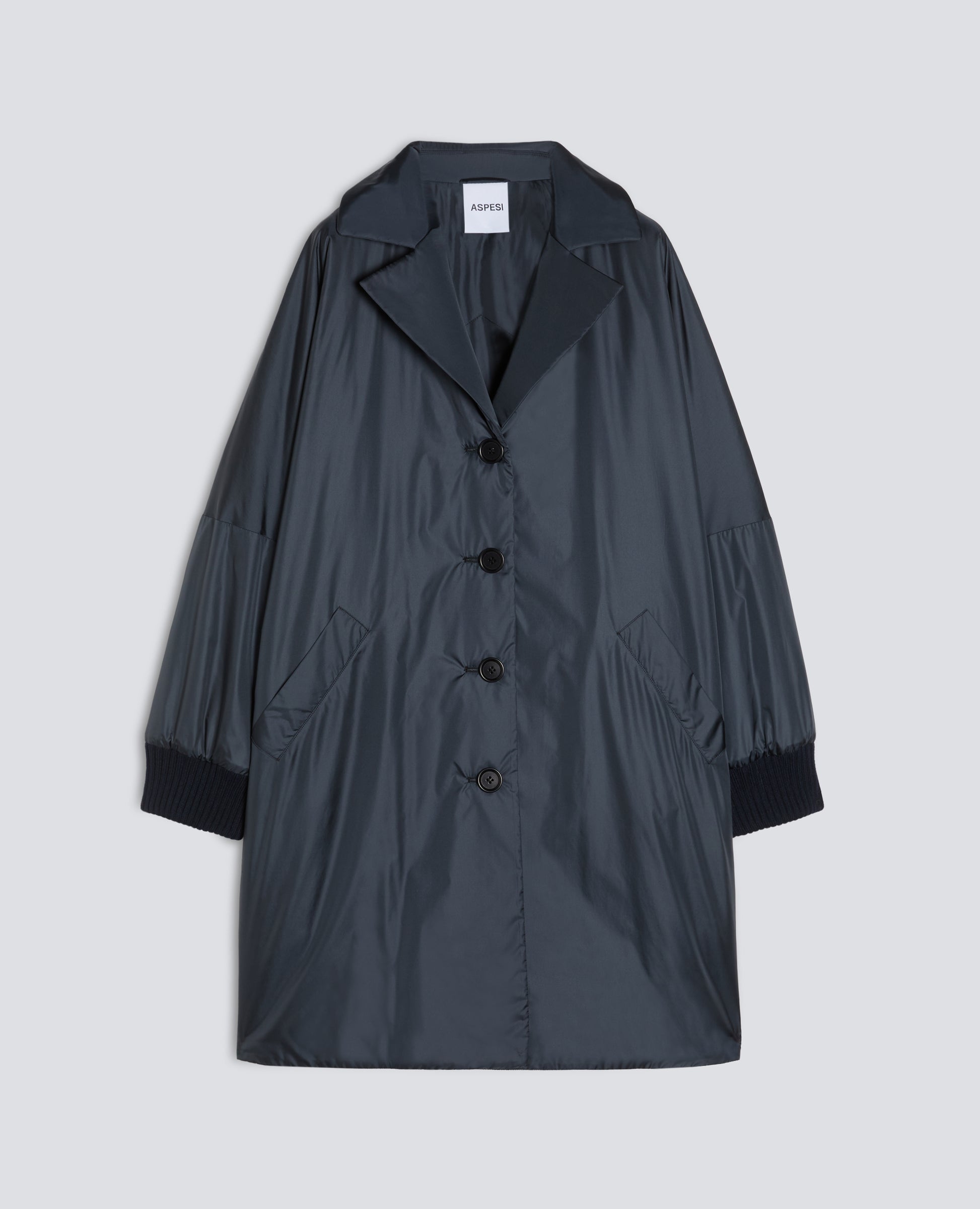Aspesi Kimono Coat - Navy Dark Slate Gray