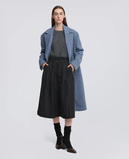 Aspesi Technical Polyester Lined Skirt - Navy Dark Slate Gray