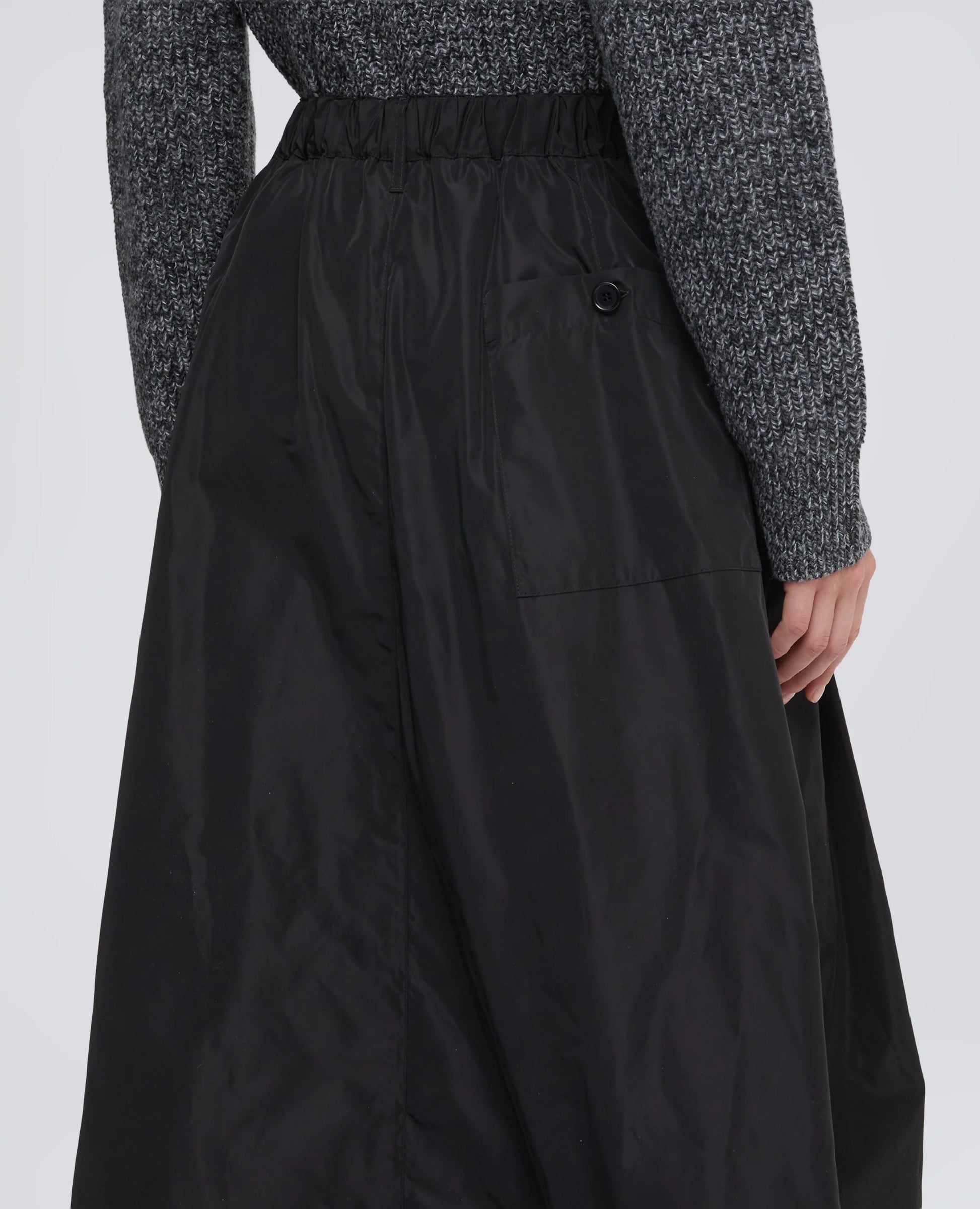 Aspesi Technical Polyester Lined Skirt - Navy Dark Slate Gray