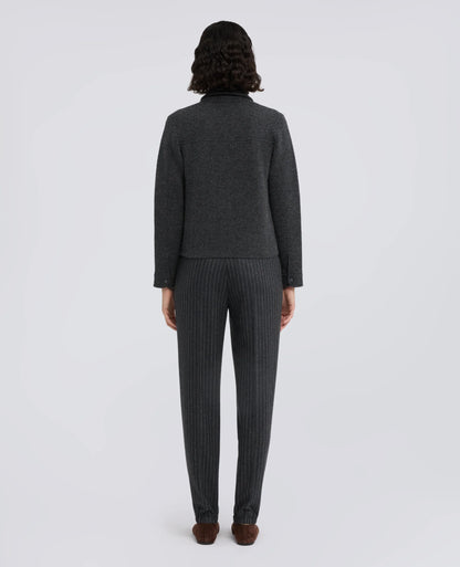Aspesi Wool/Cashmere Knit Jacket - Charcoal Dark Slate Gray