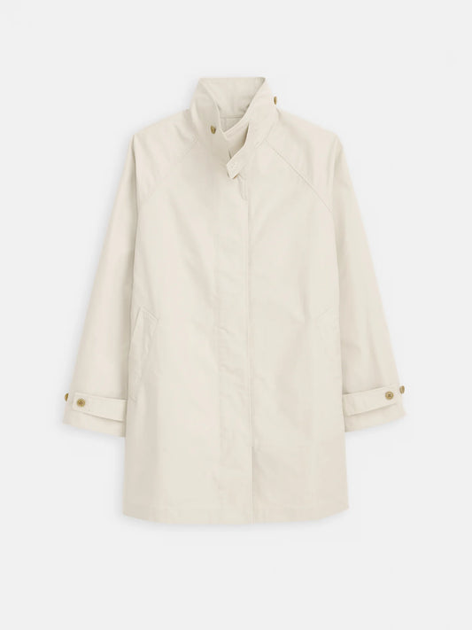 Madeleine Trench In Cotton Blend - Stone - DUNE + SALT