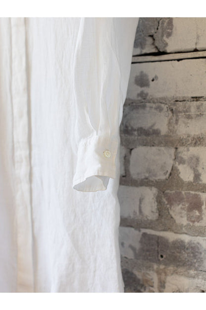 Rea Linen Dress - White - DUNE + SALT