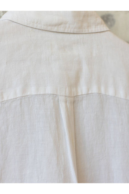 Rea Linen Dress - White - DUNE + SALT