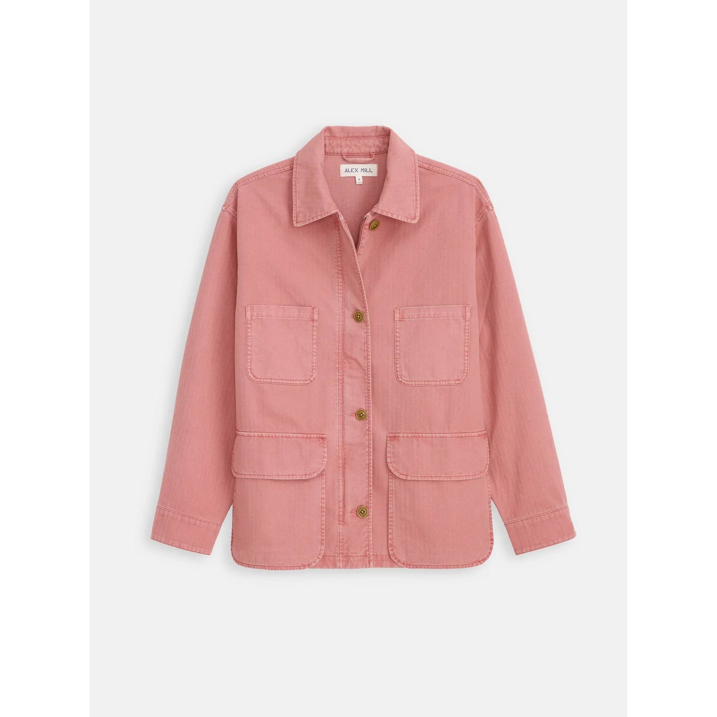 Painter Jacket in Herringbone - Ash Rose - DUNE + SALT