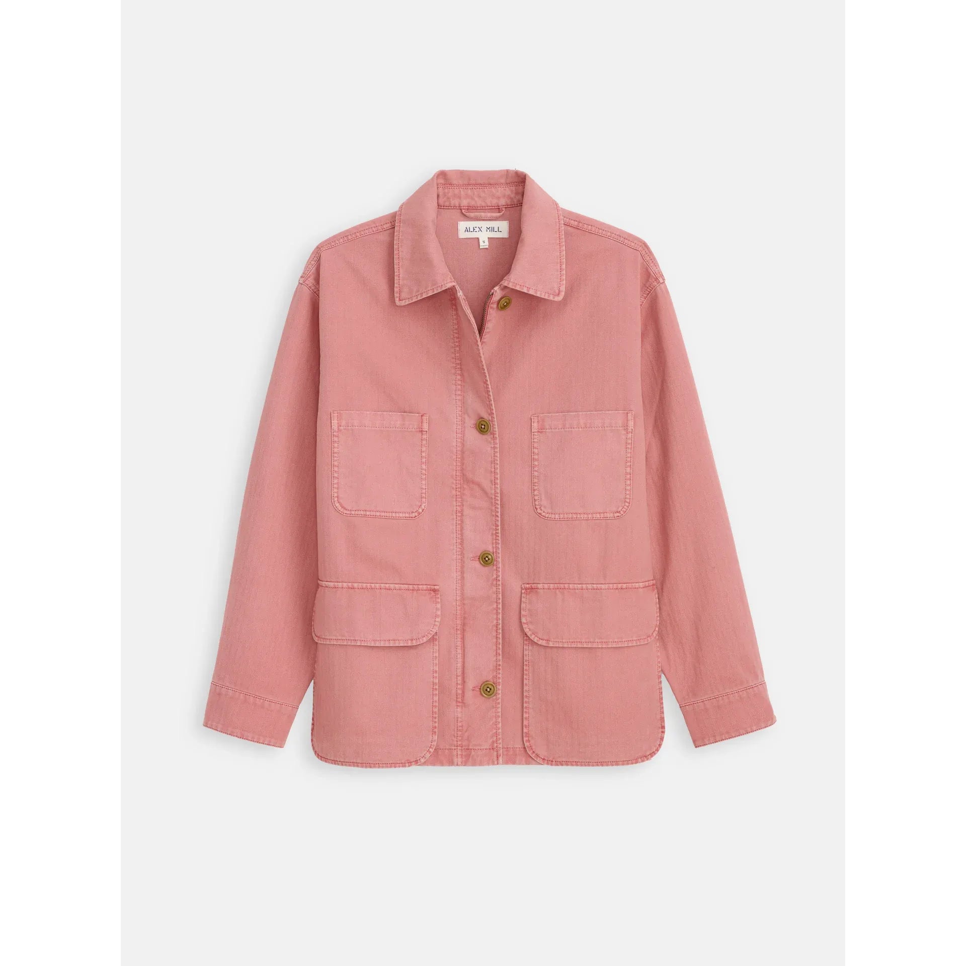 Painter Jacket in Herringbone - Ash Rose - DUNE + SALT