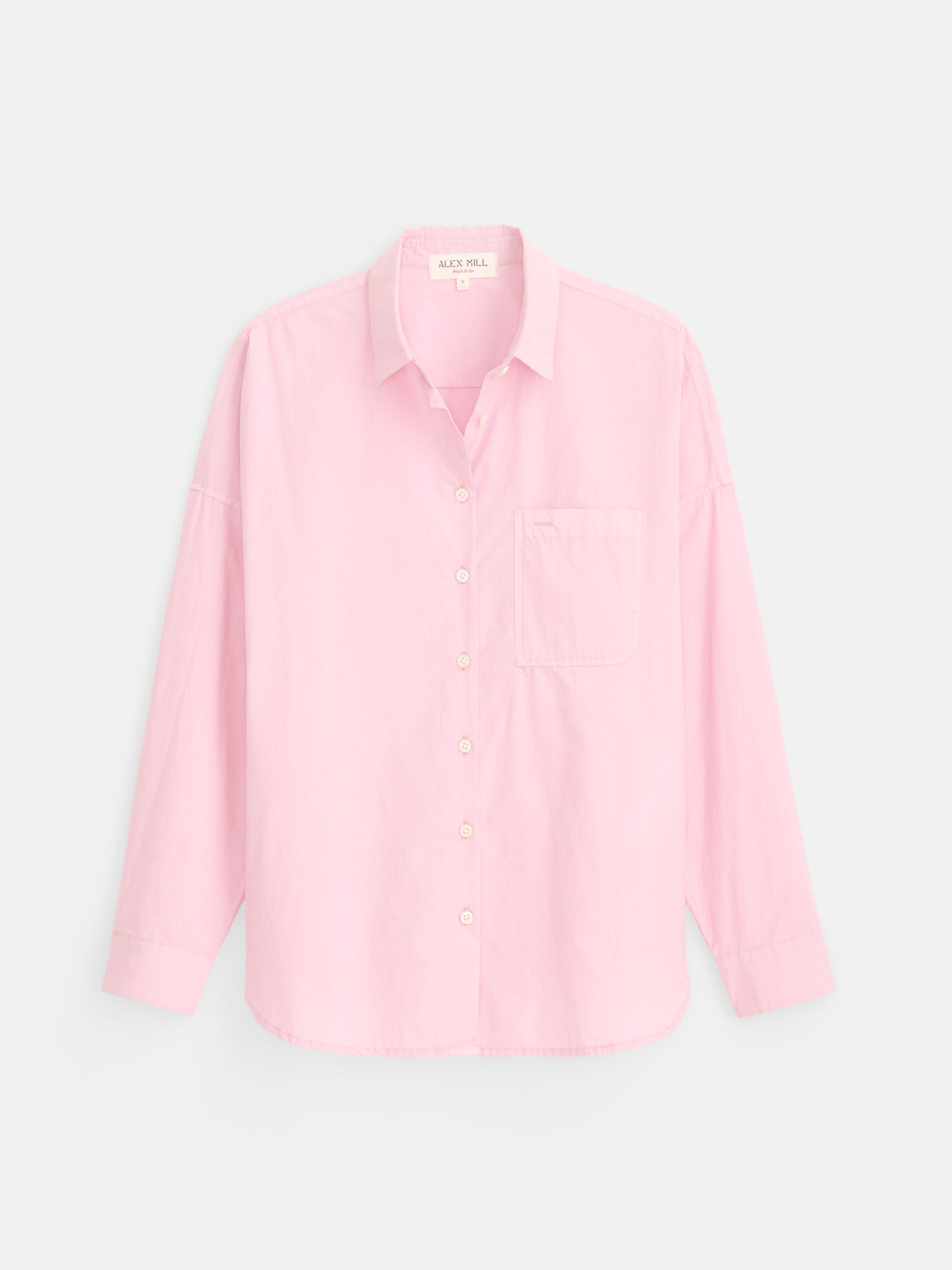 Jo Shirt in Cotton Poplin - Pink Dahlia