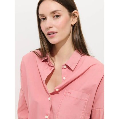 Jo Shirt in Cotton Poplin - Tulip - DUNE + SALT