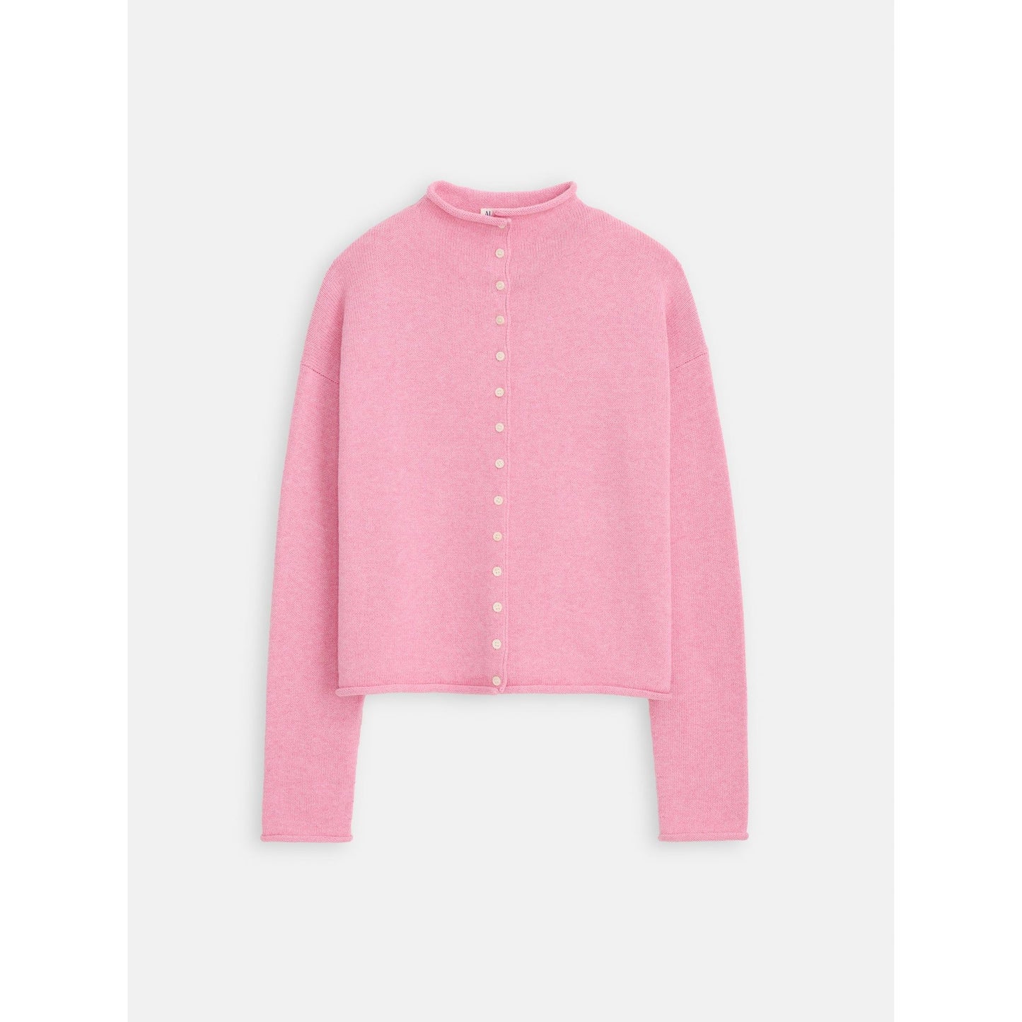 Taylor Cardigan in Cotton Cashmere - Pink Lady - DUNE + SALT