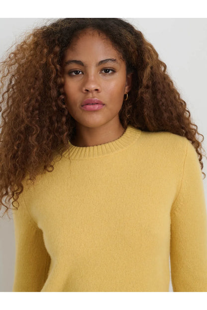Marais Cashmere Crewneck Sweater - Acacia - DUNE + SALT
