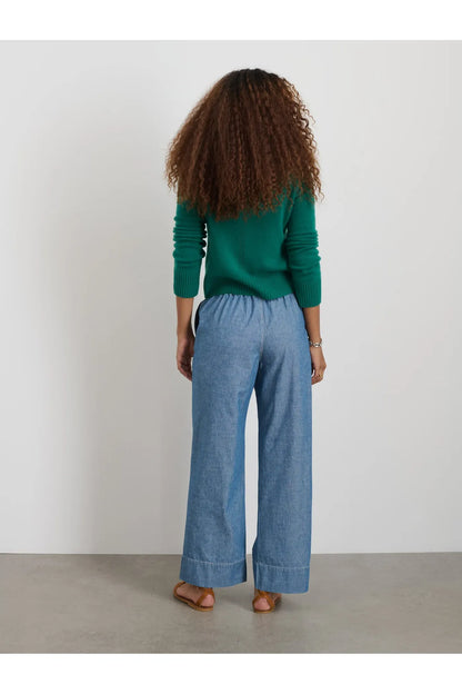 Marais Cashmere Crewneck Sweater - Kelly Green - DUNE + SALT