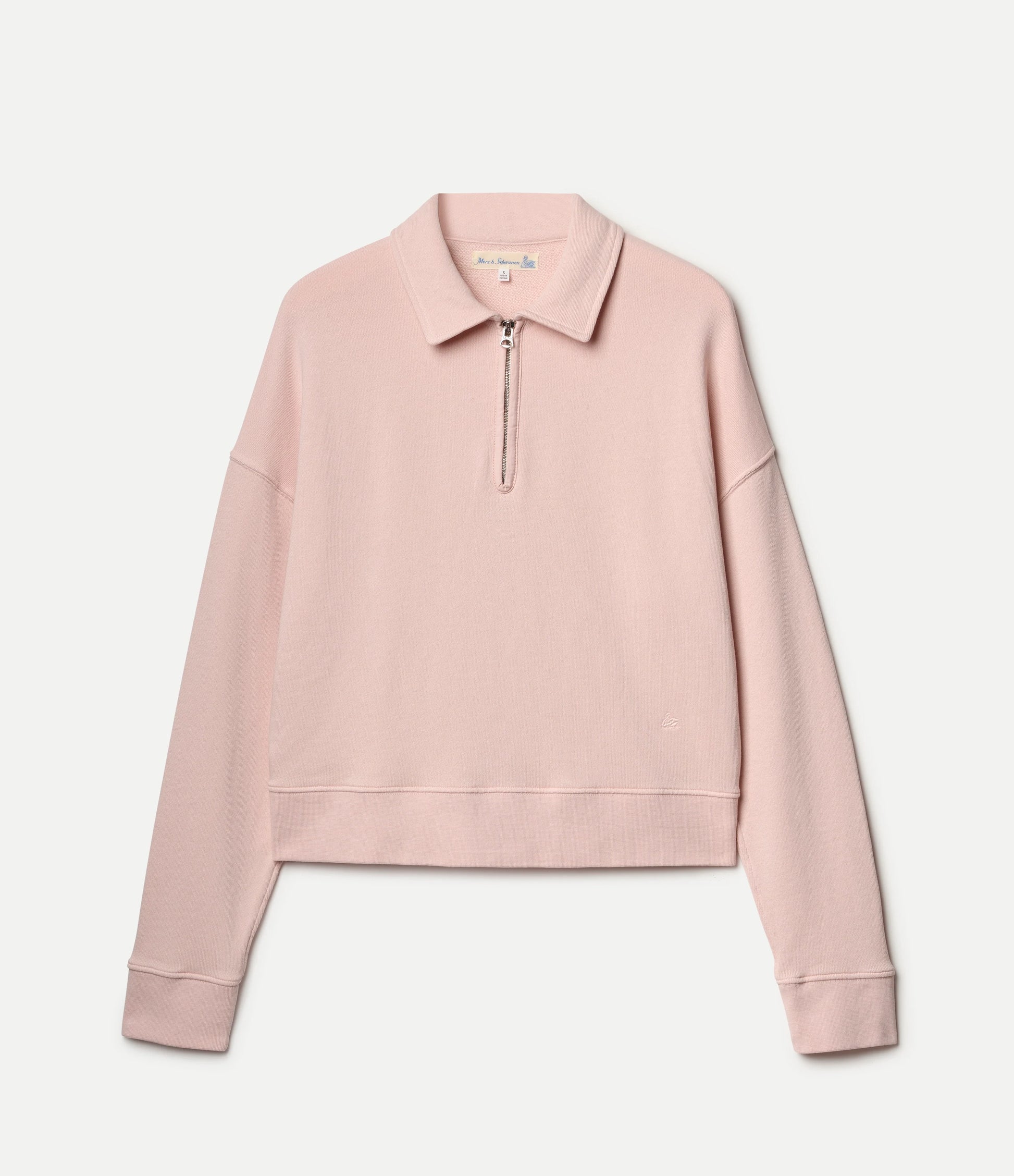 Cropped Retro Fleece Women's Half-Zip Sweatshirt - Shell - DUNE + SALT