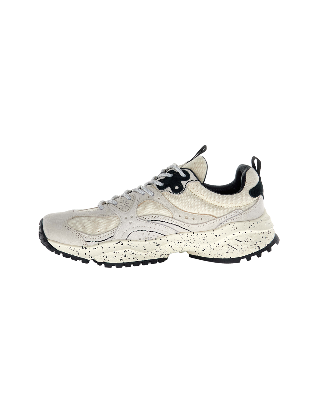 Flower Mountain Wave Uni Sneaker in Off White Washed