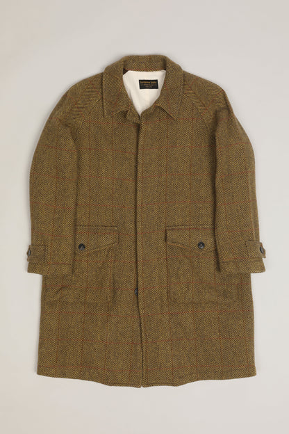 East Harbour Surplus Yardley Shetland Wool Coat - Ocre Dark Olive Green