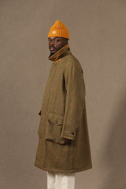 East Harbour Surplus Yardley Shetland Wool Coat - Ocre Dim Gray