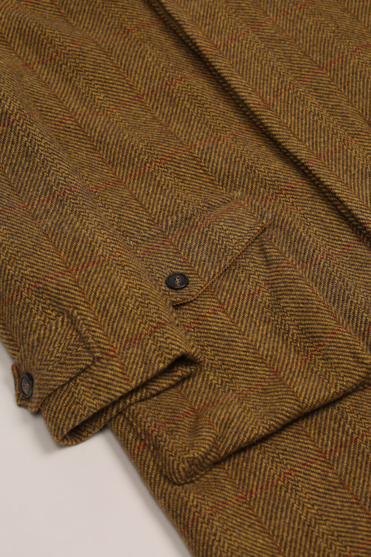 East Harbour Surplus Yardley Shetland Wool Coat - Ocre Dark Olive Green