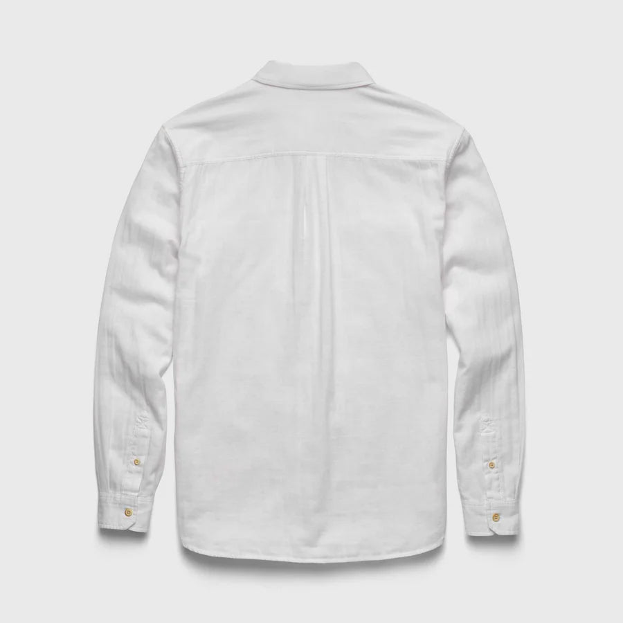 Zhu Double Gauze Shirt - White - DUNE + SALT