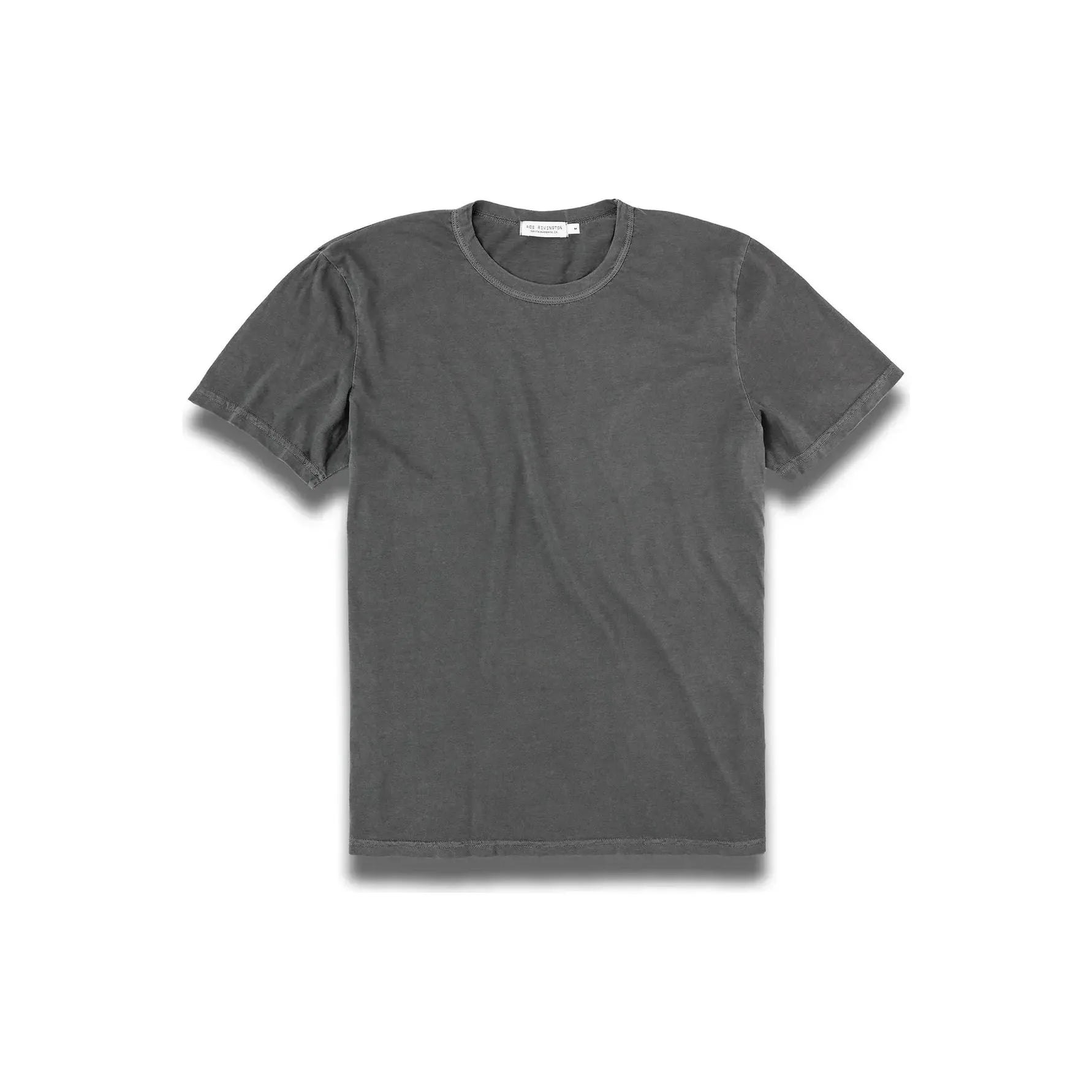 Men's Supima SS Crewneck Tee in Carbon by Ace Rivington, featuring a soft, comfortable fabric and classic crewneck design.