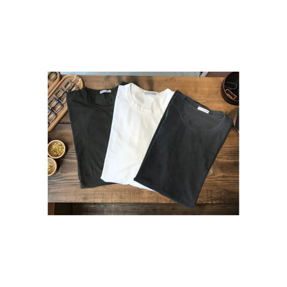 Men's Supima SS Crewneck Tee by Ace Rivington in carbon color, displaying a soft, stylish short-sleeve cotton T-shirt.