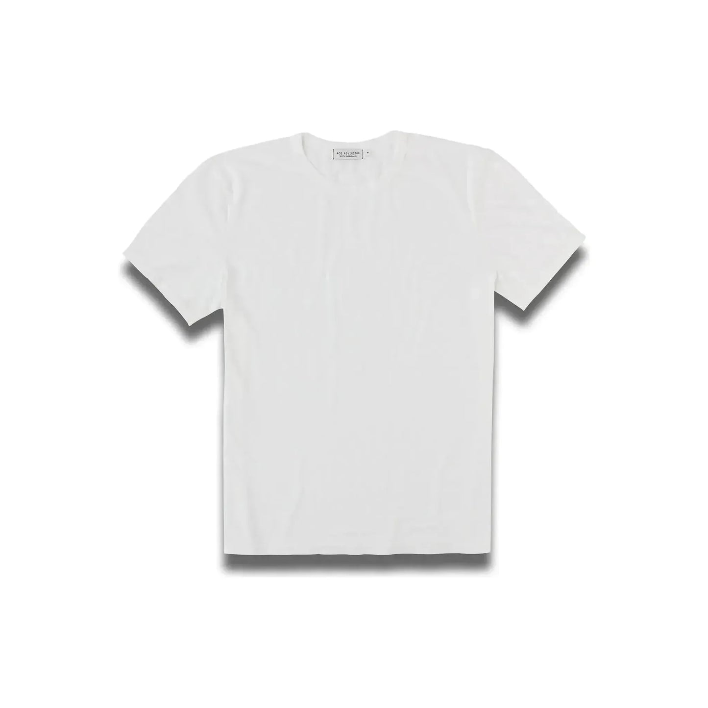 Men's Supima SS Crewneck Tee in Chalk by Ace Rivington, showcasing the soft, lightweight cotton fabric and classic fit.