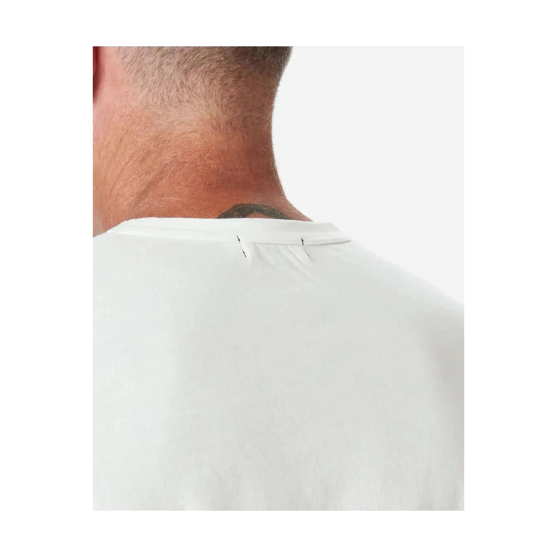 Men's Supima SS Crewneck Tee by Ace Rivington in chalk color, featuring a classic crewneck design and soft cotton fabric.