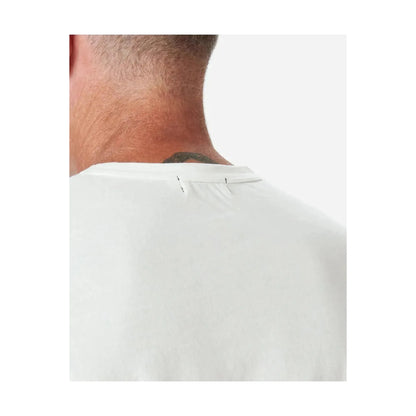 Men's Supima SS Crewneck Tee by Ace Rivington in chalk color, featuring a classic crewneck design and soft cotton fabric.