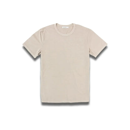 Men's Supima SS Crewneck Tee in Sand by Ace Rivington, featuring a soft fabric and classic crewneck design.