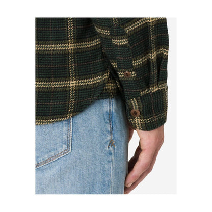 Men's utility flannel shirt by Ace Rivington in Forest Hound pattern, featuring a casual fit and button-up style.