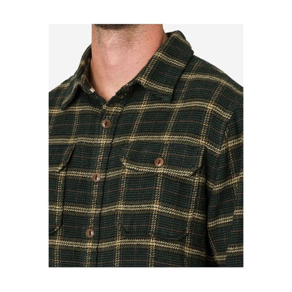 Men's utility flannel shirt in forest hound print by Ace Rivington, featuring a rugged design and button-up front.