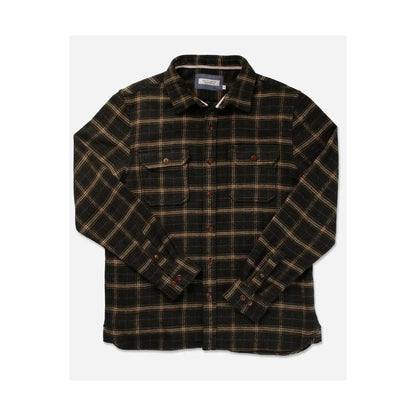 Men's utility flannel shirt in Forest Hound pattern by Ace Rivington, featuring a rugged, forest-inspired design.