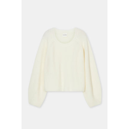 Women's alpaca-wool-blend jumper in whipped cream color from Closed, featuring a cozy, soft knit with a relaxed fit.