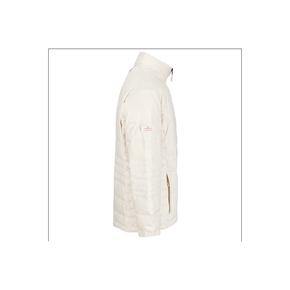 Men's Downtown Cotton Jacket by Amundsen in natural color, showing the lightweight, casual design with front pockets and classic fit.