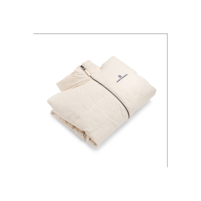 Men's downtown cotton jacket by Amundsen in natural color, featuring a classic fit and casual style, shown in the image.
