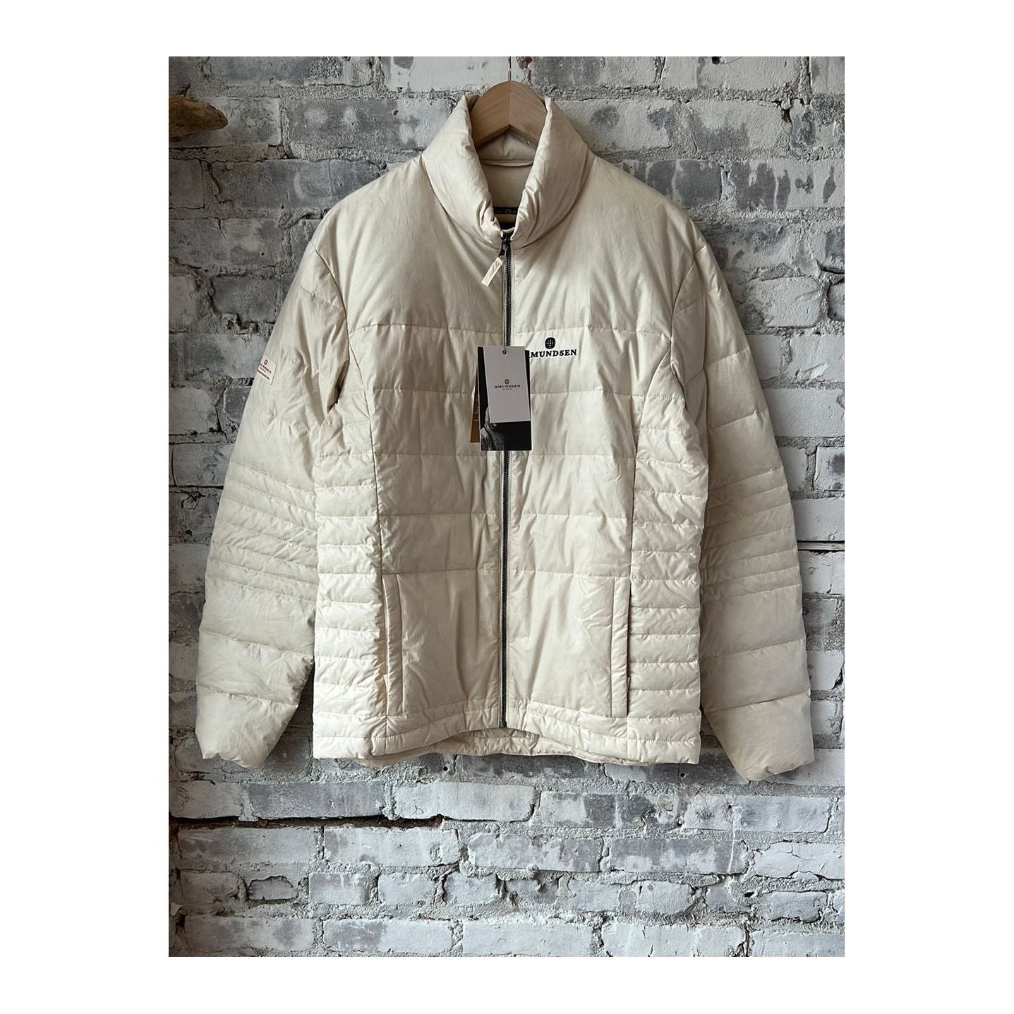 Men's Amundsen Downtown Cotton Jacket in natural color, showcasing the stylish, lightweight outerwear with a classic fit.