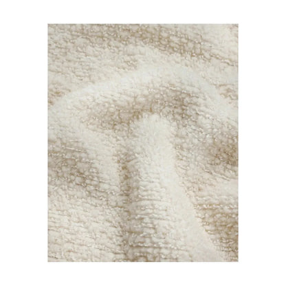 Men's Amundsen Hut Half Zip in oatmeal, soft fleece fabric, displayed flat with the zipper partially open.
